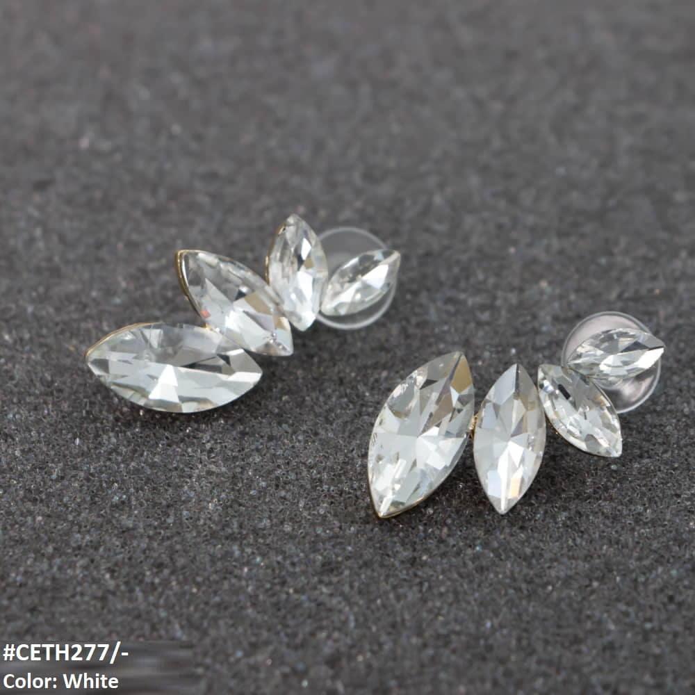 CETH277 ZLX Marquise Stud Tops Pair