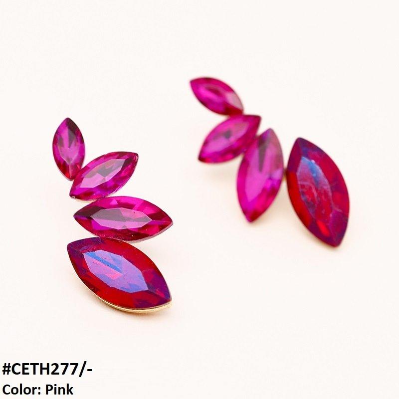 CETH277 ZLX Marquise Stud Tops Pair