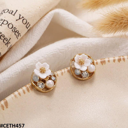 CETH457 JMN Flower Stud Tops Pair
