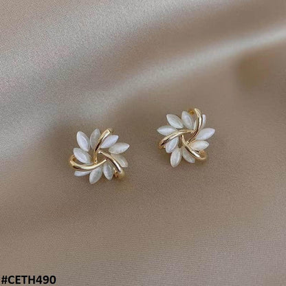CETH490 BTO Flower Stud Tops Pair