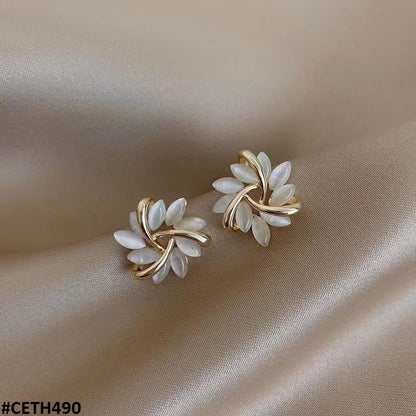 CETH490 BTO Flower Stud Tops Pair