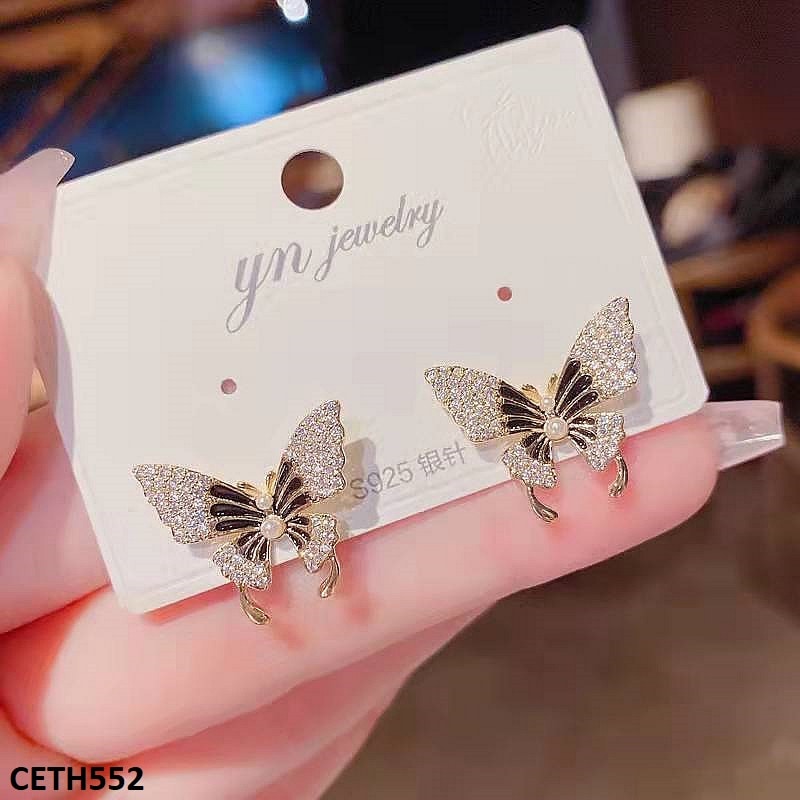 CETH552 LSH Butterfly Stud Tops Pair