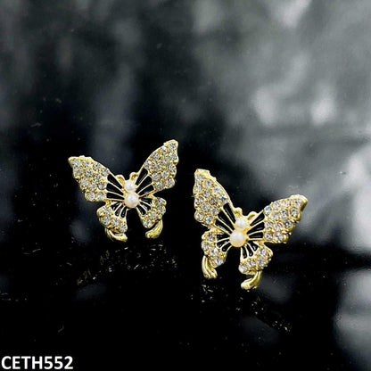 CETH552 LSH Butterfly Stud Tops Pair