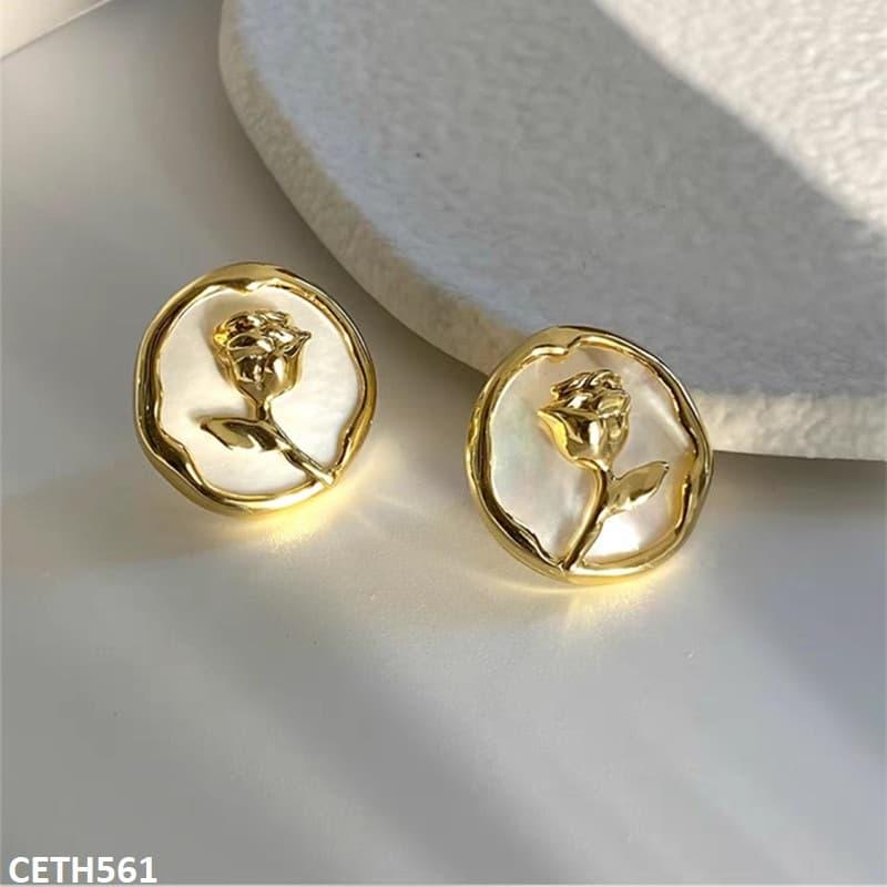 CETH561 SYB Painted Rose Tops Pair