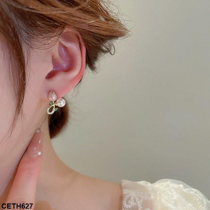 CETH627 LSH Rose Ear Tops Pair
