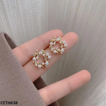 CETH638 BTO Pearl Stud Tops Pair