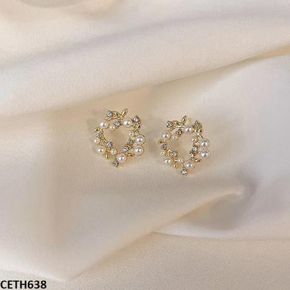 CETH638 BTO Pearl Stud Tops Pair