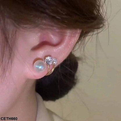 CETH660 SDQ C Layer Pearl Ear Tops Pair