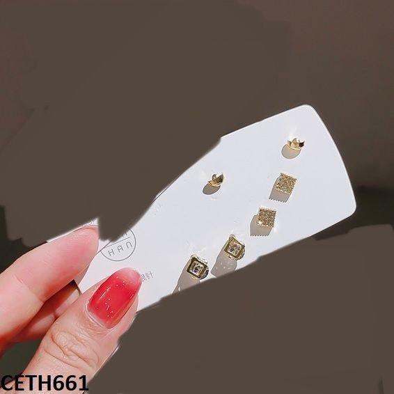 CETH661 YYZ 3 Stud Pair Of Tops