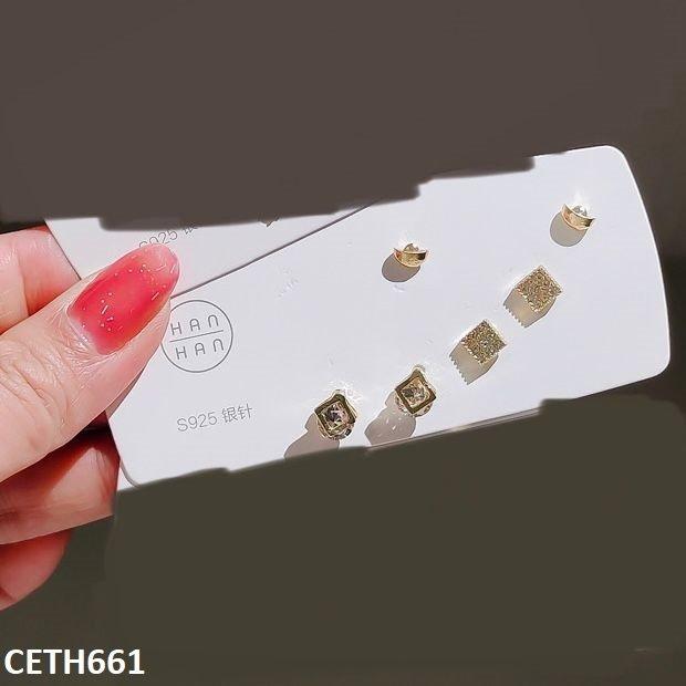 CETH661 YYZ 3 Stud Pair Of Tops