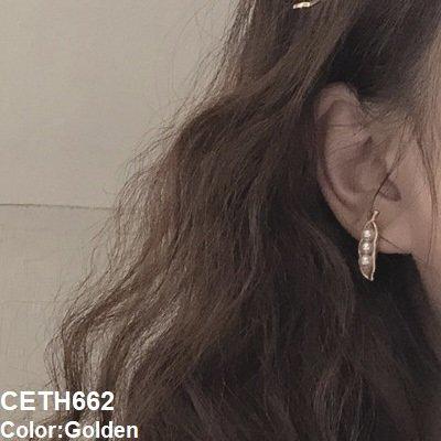 CETH662 ZCD Mango Pearl Ear Tops Pair