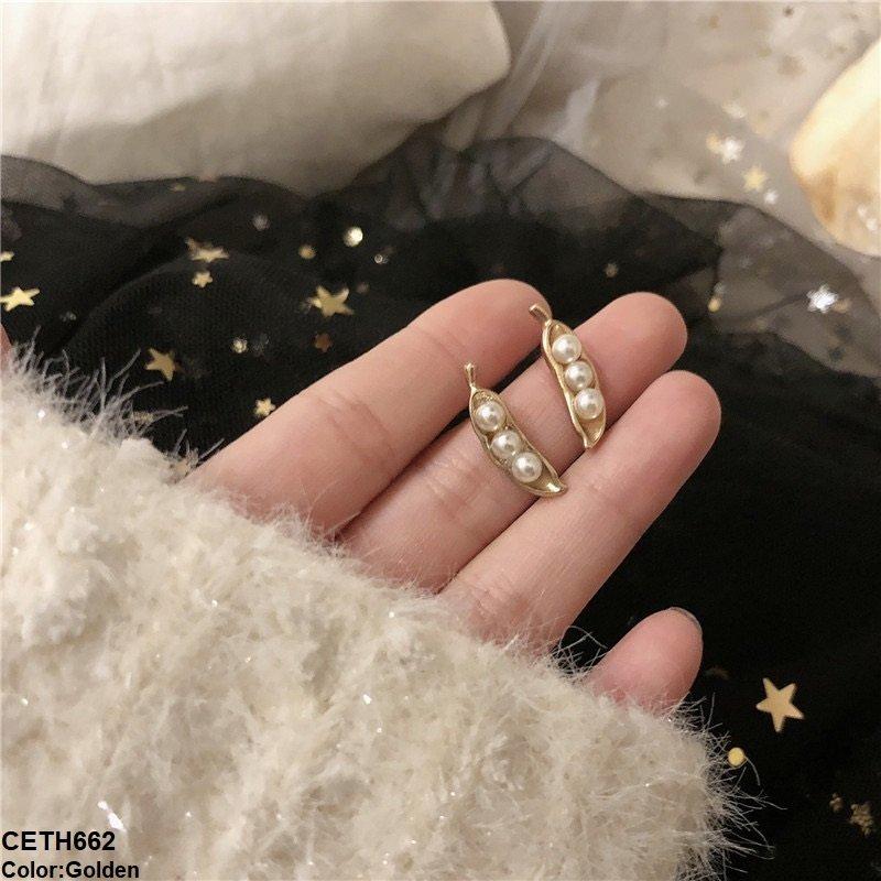 CETH662 ZCD Mango Pearl Ear Tops Pair