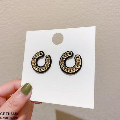 CETH665 ZCD C-Rings Ear Tops Pair