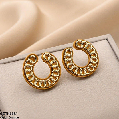 CETH665 ZCD C-Rings Ear Tops Pair