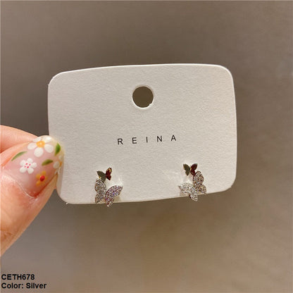 CETH678 YQG Butterfly Stud Tops Pair