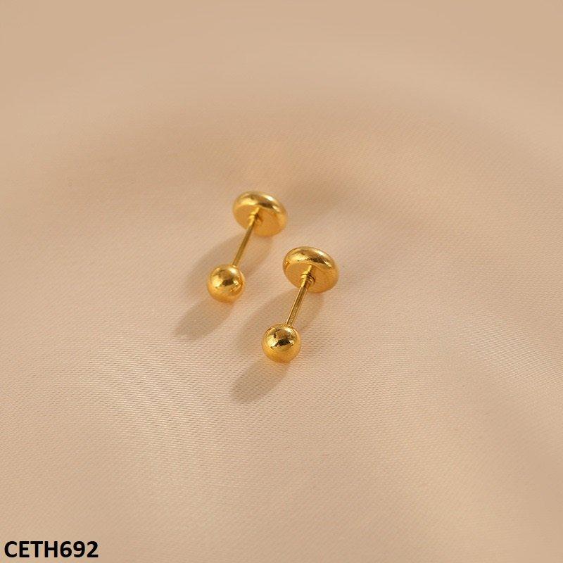 CETH692 DGF Round Roman Tops Pair