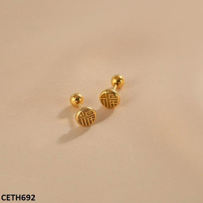 CETH692 DGF Round Roman Tops Pair