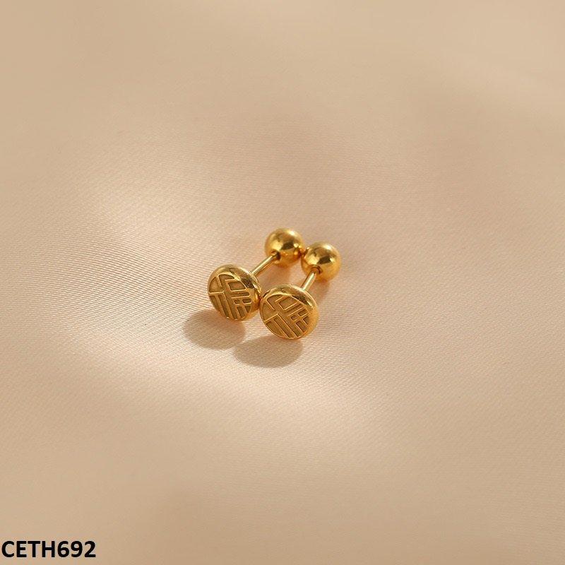 CETH692 DGF Round Roman Tops Pair