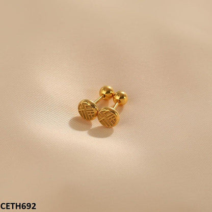 CETH692 DGF Round Roman Tops Pair