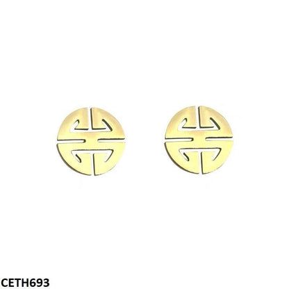 CETH693 DGF Round Roman Tops Pair