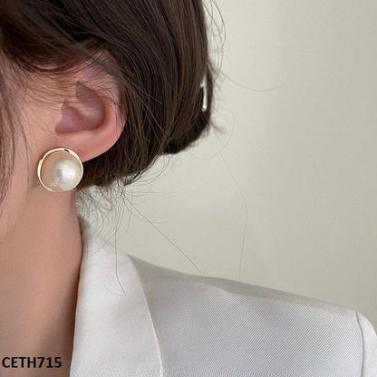 CETH715 ZCD Round Pearl Tops Pair