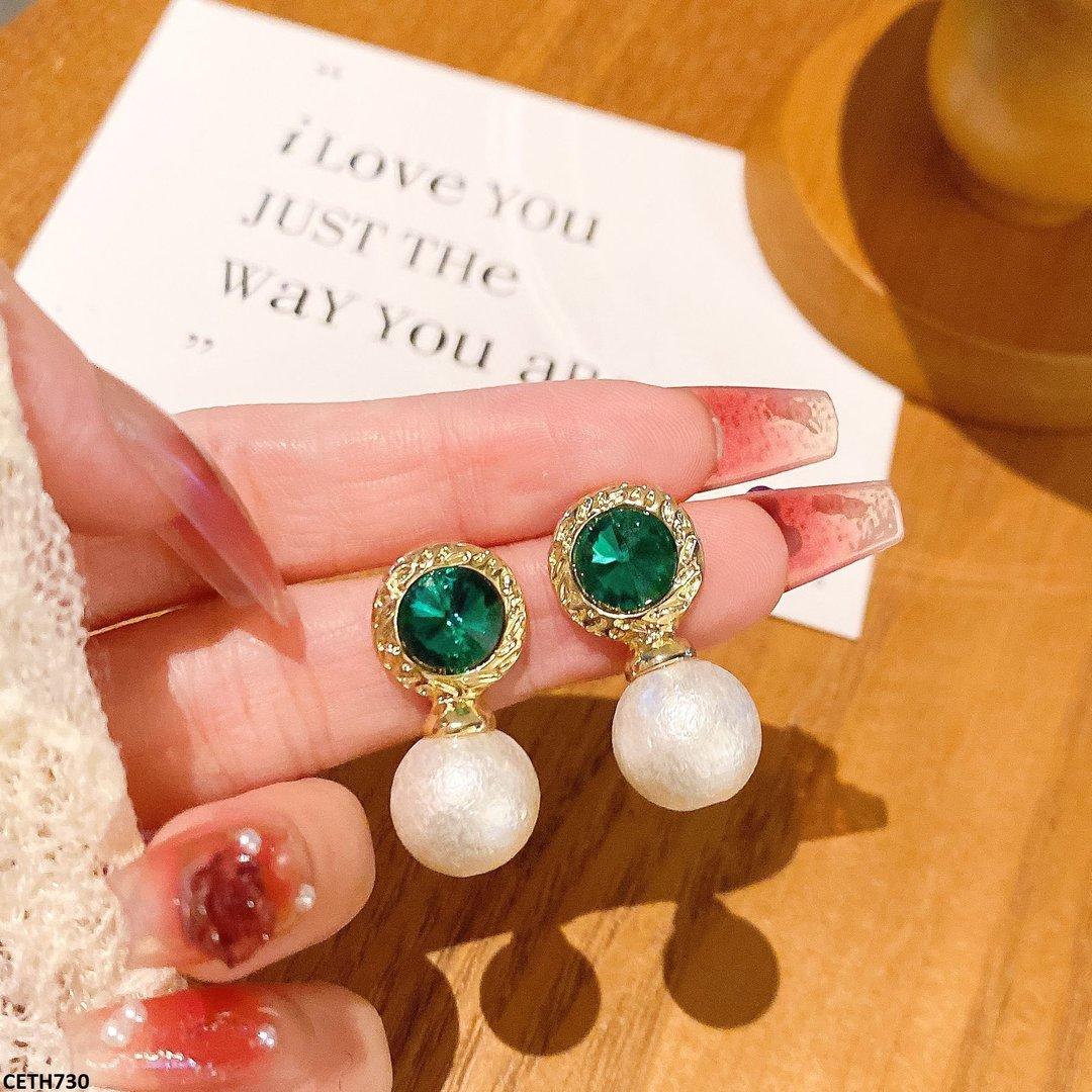 CETH730 YHC Round Pearl Tops Pair