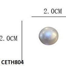 CETH804 ZHL Round Stud Tops Pair