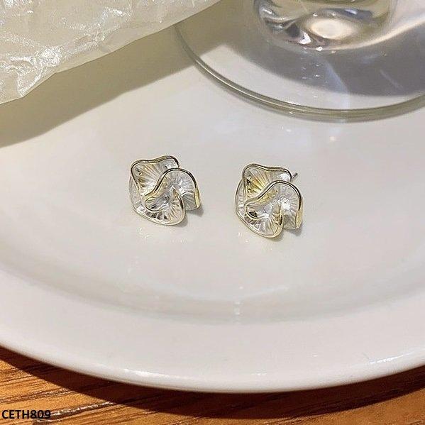 CETH809 LSH Painted Flower Tops Pair