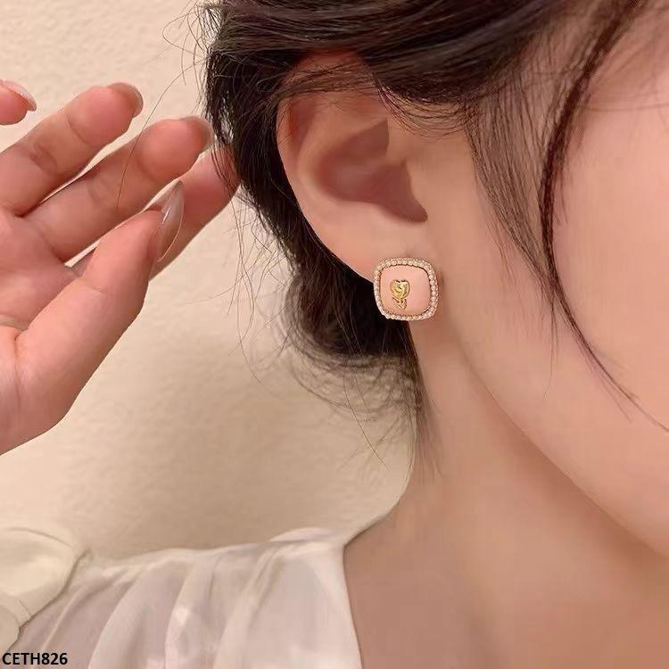 CETH826 BTO Square Stud Tops Pair