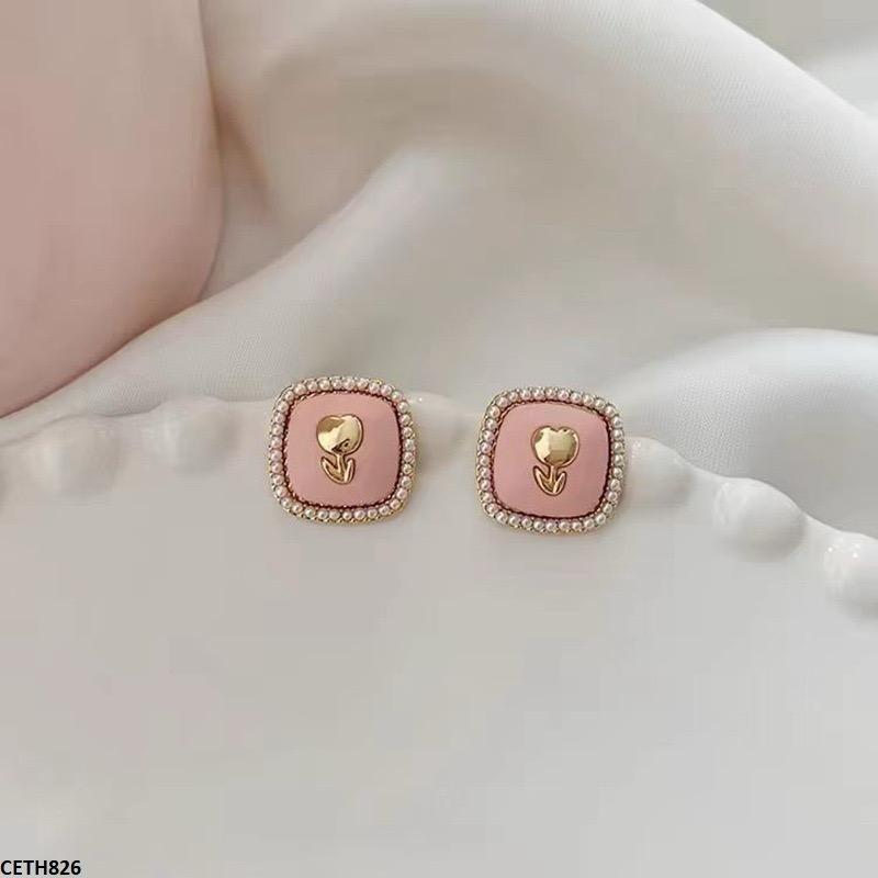 CETH826 BTO Square Stud Tops Pair