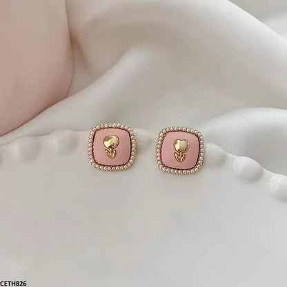 CETH826 BTO Square Stud Tops Pair