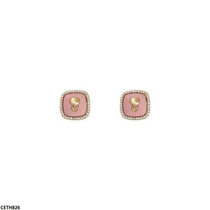 CETH826 BTO Square Stud Tops Pair