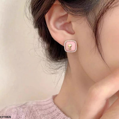 CETH826 BTO Square Stud Tops Pair