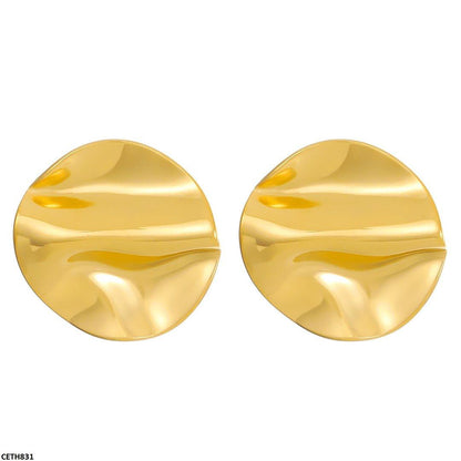 CETH831 QWN Plain Big Round Tops Pair