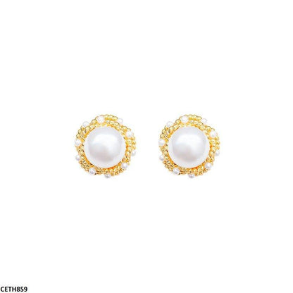 CETH859 HJF Pearl Round Tops Pair