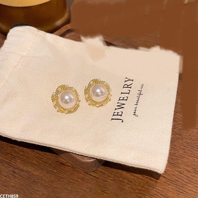 CETH859 HJF Pearl Round Tops Pair