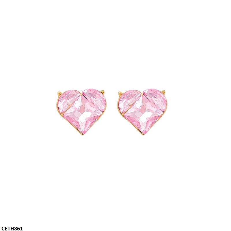 CETH861 HJF Pink Heart Tops Pair