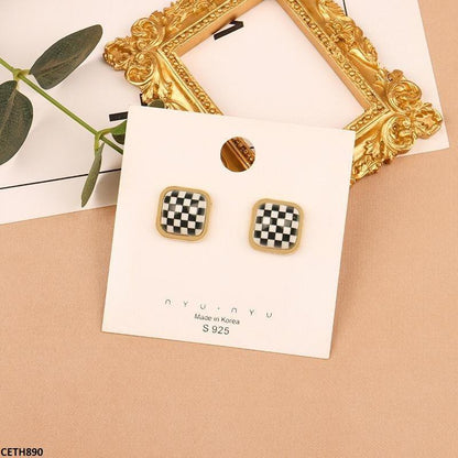 CETH890 ZCD Black/White Square Tops Pair