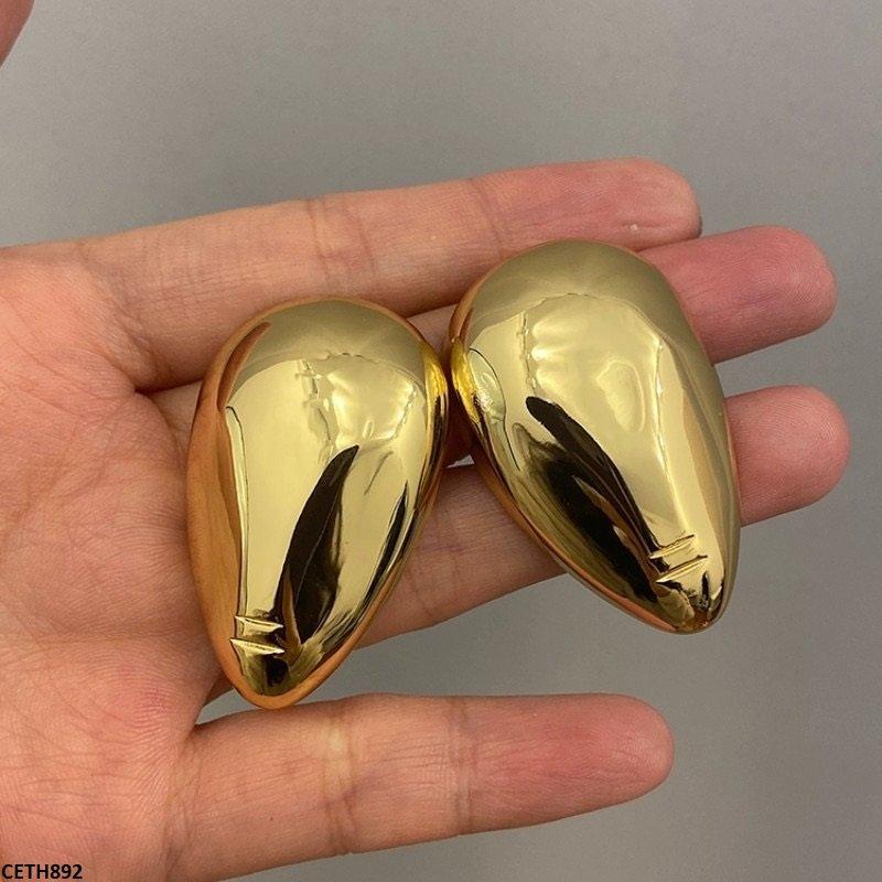 CETH892 ZCD Plain Gold Tops Pair