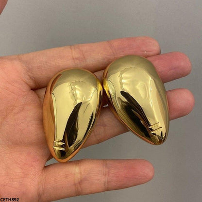 CETH892 ZCD Plain Gold Tops Pair