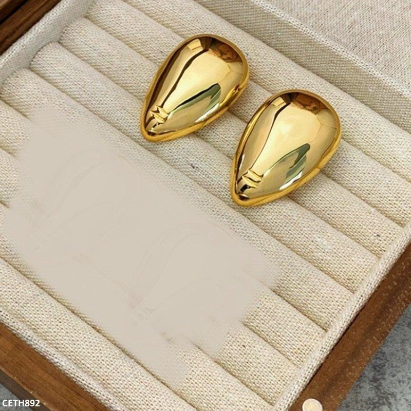 CETH892 ZCD Plain Gold Tops Pair
