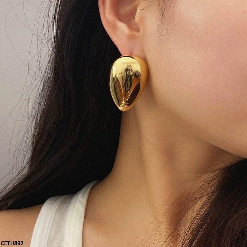 CETH892 ZCD Plain Gold Tops Pair