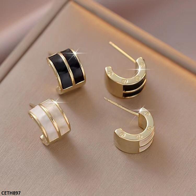 CETH897 ZCD Round Stud Tops Pair