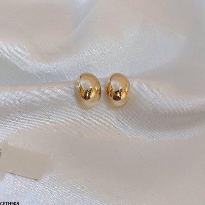 CETH908 LSH Mate Press Cup Ear Stud Tops Pair