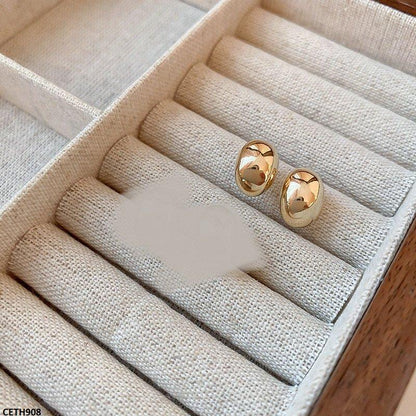 CETH908 LSH Mate Press Cup Ear Stud Tops Pair