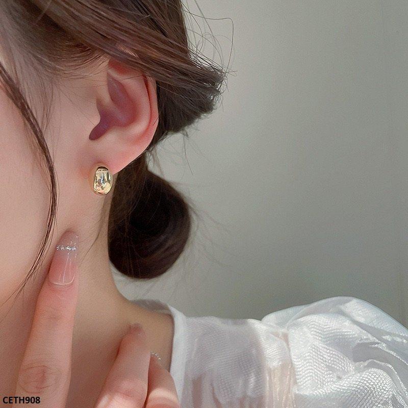 CETH908 LSH Mate Press Cup Ear Stud Tops Pair