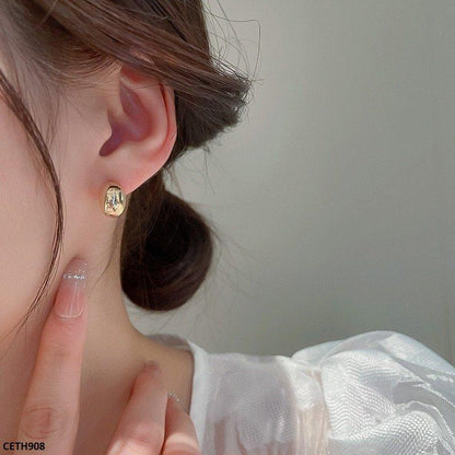 CETH908 LSH Mate Press Cup Ear Stud Tops Pair