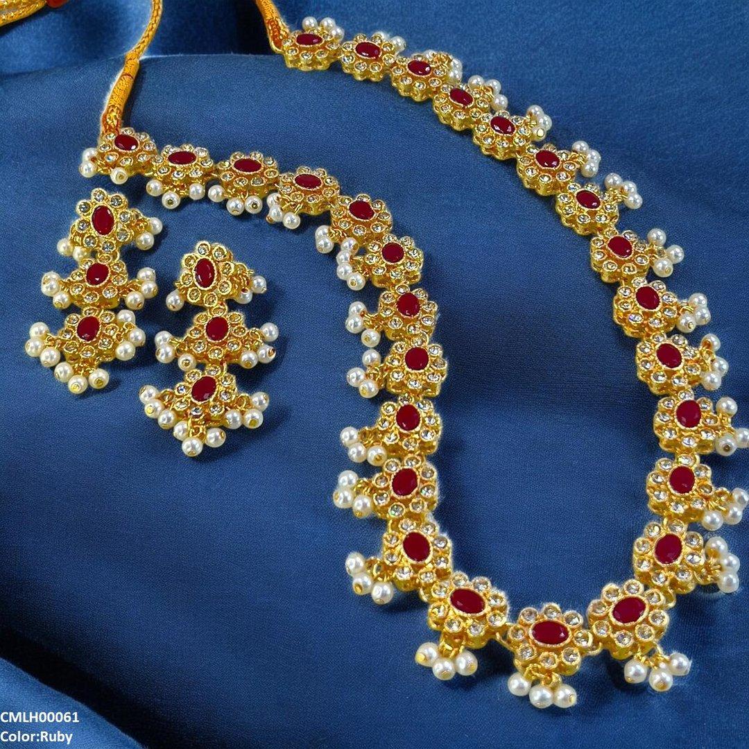 CMLH00061 SDQ Oval Stone Mala Set - CMLH