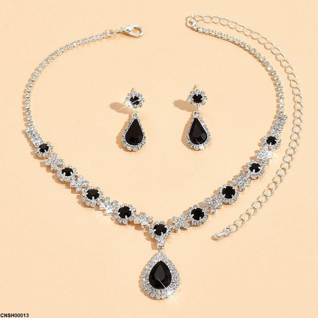 CNSH00013 YJJ Tear Bracket Necklace Set - CNSH