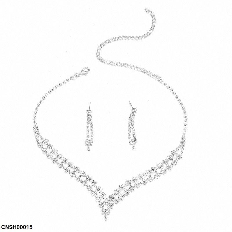 CNSH00015 YJJ Square Necklace Set - CNSH